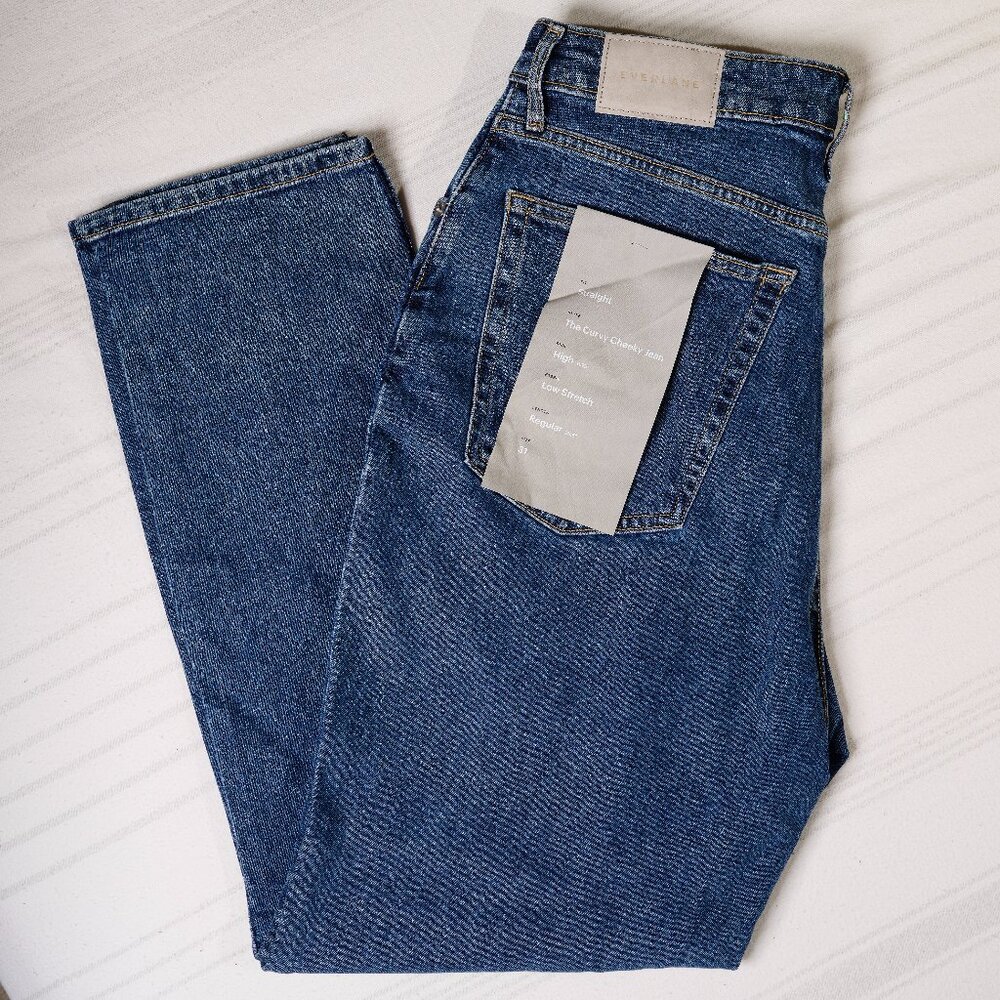 Everlane Women's Straight Leg Jeans - Blue